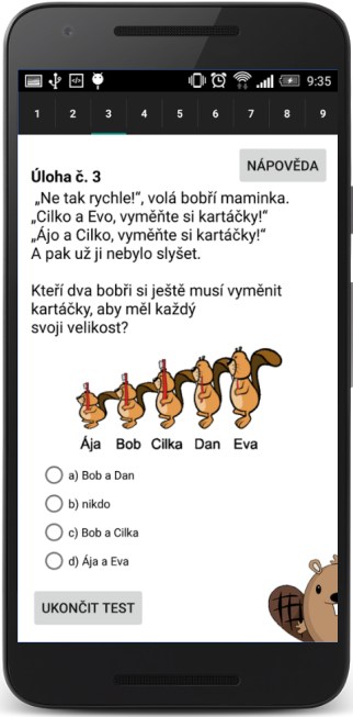 Nainstalujte si ve svém smartphonu! bobří test pro mobily
