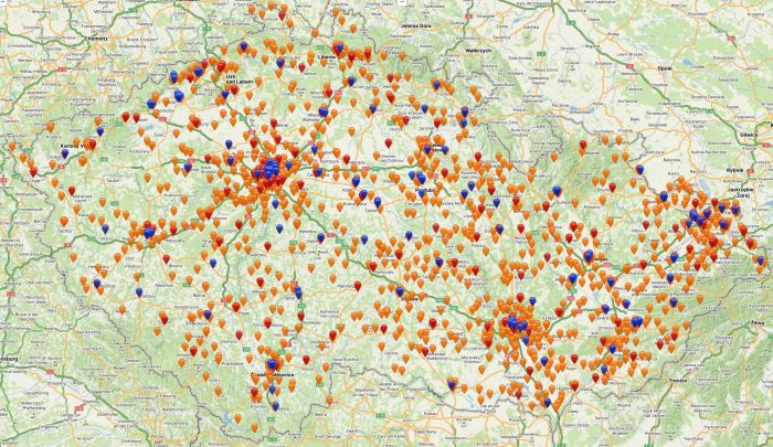 Klikněte do mapy, bude interaktivní.